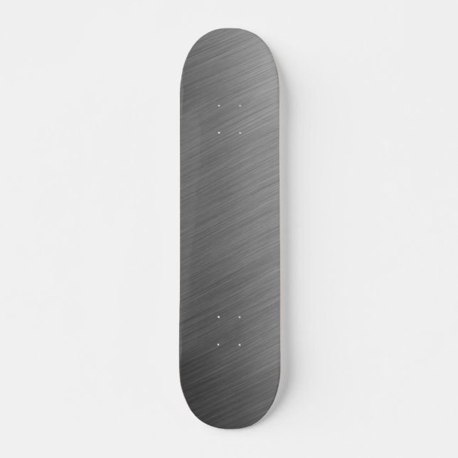 Skateboard Mirada metalizado de aluminio cepillada (Anverso )