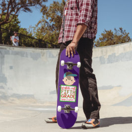 Skateboard MIREN A QUINTO GRADO AQUÍ ME VOY gracioso lindo