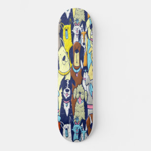 Skateboard Mis amigos perros