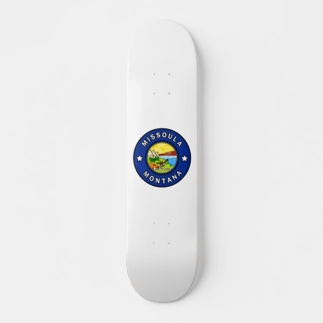 Skateboard Missoula Montana (Anverso )
