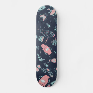 Skateboard Mística Esotérica Rosa Mal Ojo Mano Poción Naval