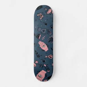 Skateboard Mística Esotérica Rosa Mal Ojo Mano Poción Naval