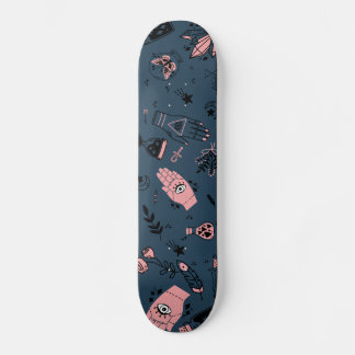 Skateboard Mística Esotérica Rosa Mal Ojo Mano Poción Naval