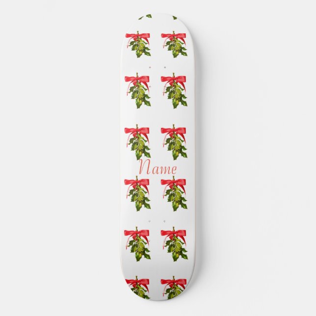 Skateboard Mistletoe Merry Christmas Thunder_Cove (Anverso)
