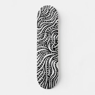 Skateboard Moción en el agua - Blanco en negro