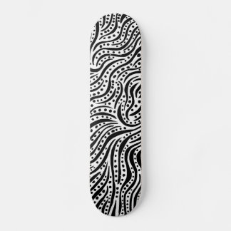 Skateboard Moción en el agua - Negro en la madera