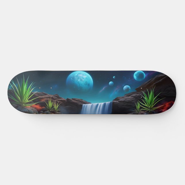 Skateboard Mociones de cascada de Alien Landscape (Horz)