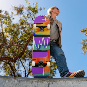 Skateboard Moda de arte colorida y a la moda en Guay Resumen