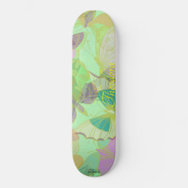 Skateboard Moda Mariposa de Oro Pistachio Violet