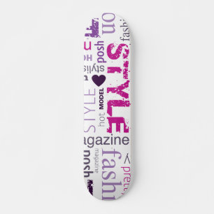 Skateboard Moda Modelo Estilo Belleza Escuela Antigua Skatebo
