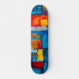 Skateboard Modelo abstracto de la pintura del expresionista