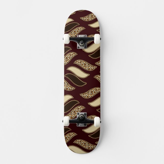 Skateboard Modelo africano de la piel del guepardo (Anverso)