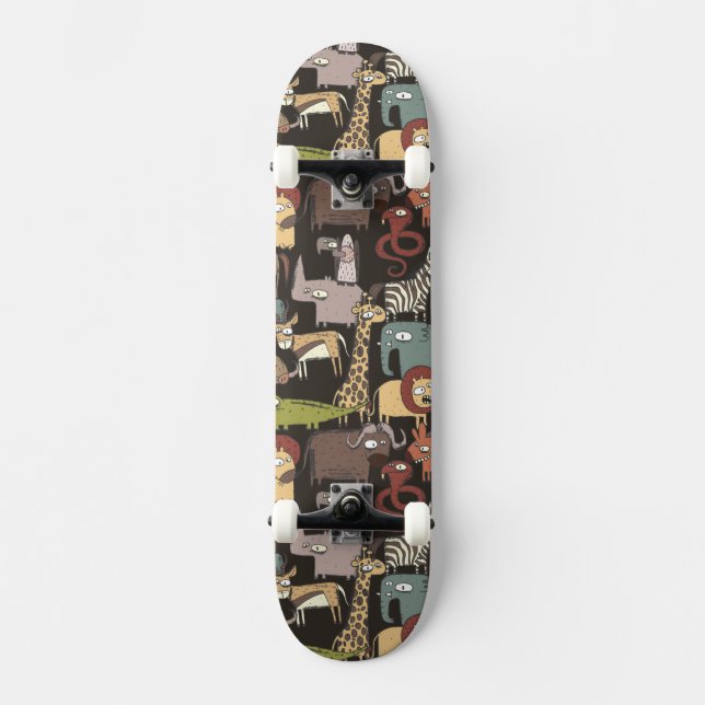 Skateboard Modelo africano de los animales (Anverso)