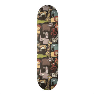 Skateboard Modelo africano de los animales