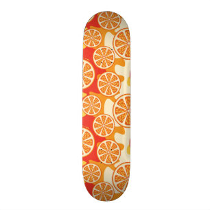 Skateboard Modelo anaranjado retro de la fruta cítrica