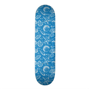 Skateboard Modelo azul de la playa