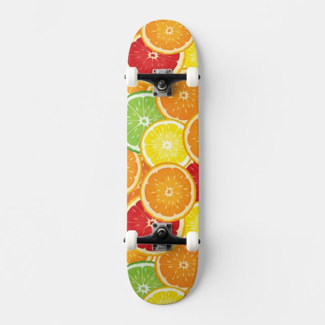 Skateboard Modelo con agrios (Anverso)