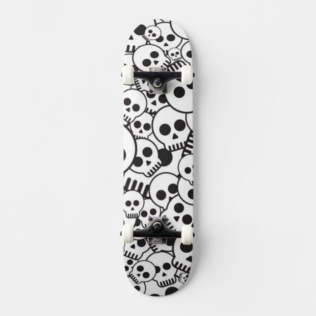 Skateboard Modelo con los cráneos (Anverso)