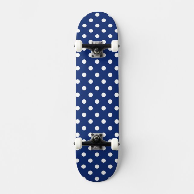 Skateboard Modelo con los lunares blancos (Anverso)