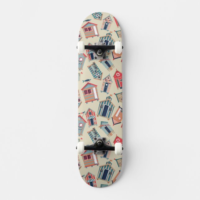 Skateboard Modelo de la choza de la playa (Anverso)