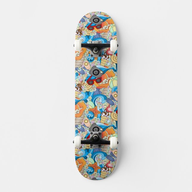 Skateboard Modelo de la diversión del verano (Anverso)