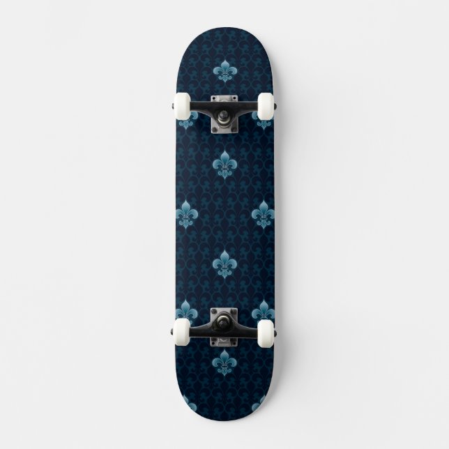 Skateboard Modelo de la flor de lis (Anverso)