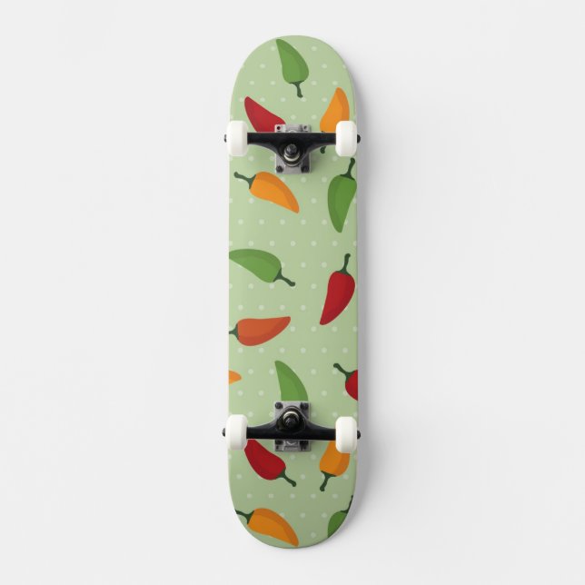 Skateboard Modelo de la pimienta de chiles (Anverso)