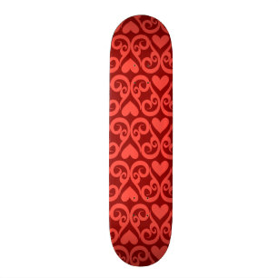 Skateboard Modelo de la tarjeta del día de San Valentín