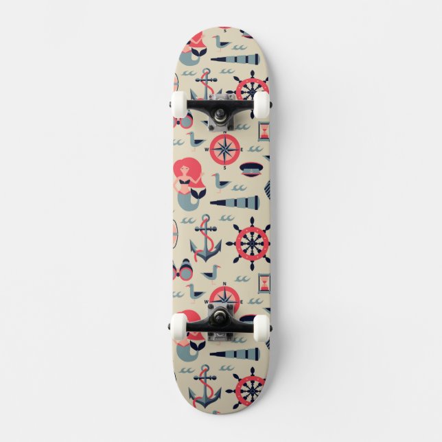 Skateboard Modelo de la vida marina (Anverso)
