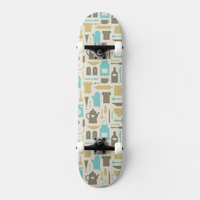 Skateboard Modelo de las herramientas de la cocina (Anverso)