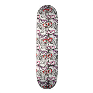 Skateboard Modelo de las lentes del búho