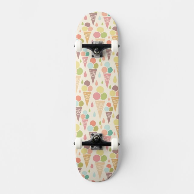 Skateboard Modelo de los conos de helado (Anverso)