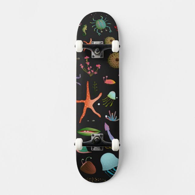 Skateboard Modelo de los Critters del mar (Anverso)