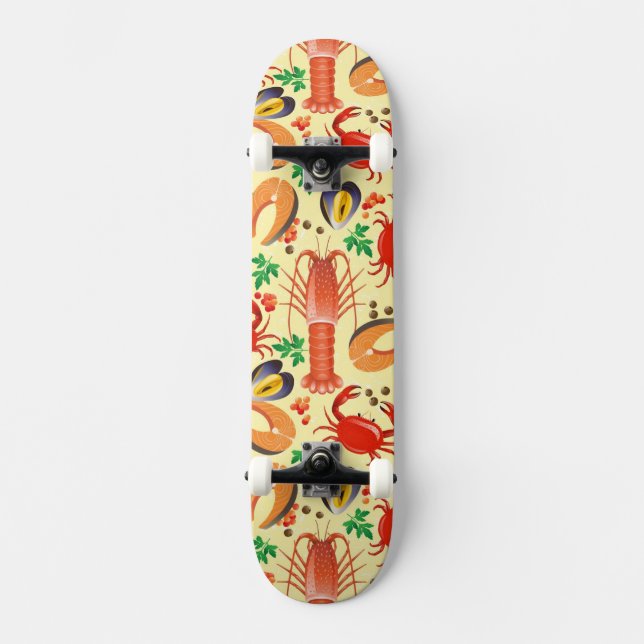 Skateboard Modelo de los mariscos (Anverso)