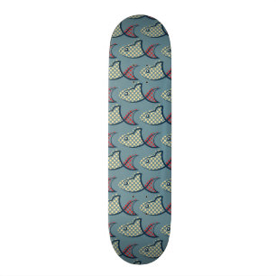 Skateboard Modelo de los pescados del lunar