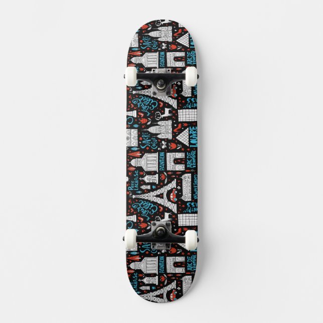 Skateboard Modelo de los símbolos de Francia el | (Anverso)