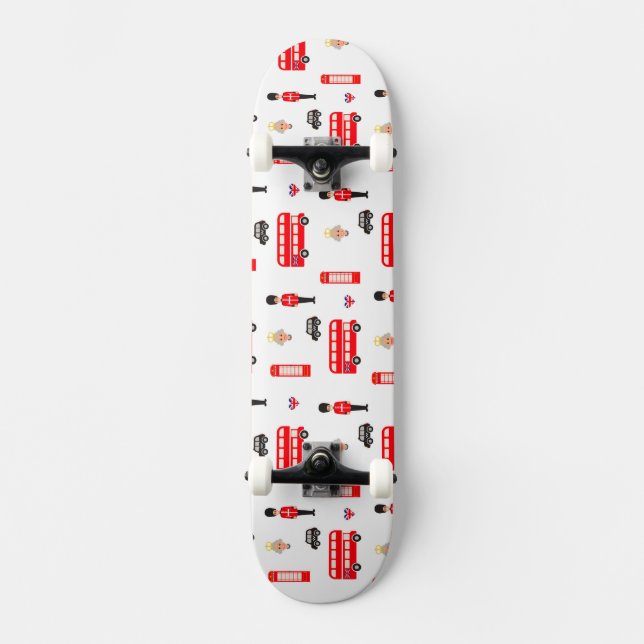 Skateboard Modelo de los símbolos de Inglaterra (Anverso)