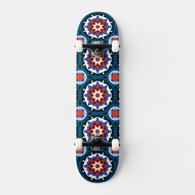Skateboard Modelo de Suzani con el ornamento intrépido (Anverso)