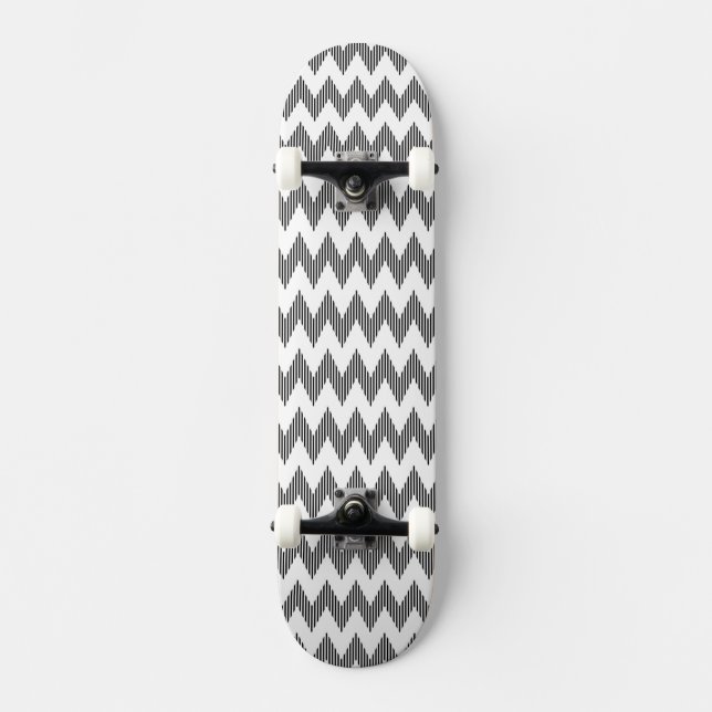 Skateboard Modelo de zigzag geométrico (Anverso)
