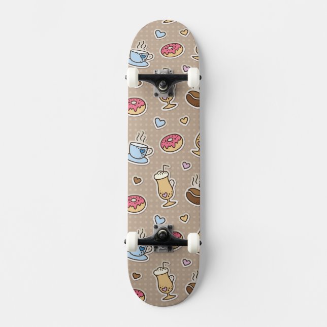 Skateboard Modelo del café (Anverso)
