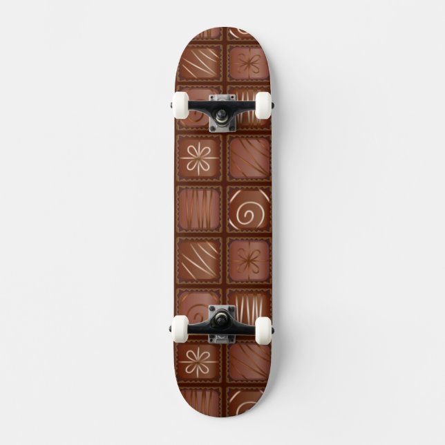Skateboard Modelo del chocolate (Anverso)