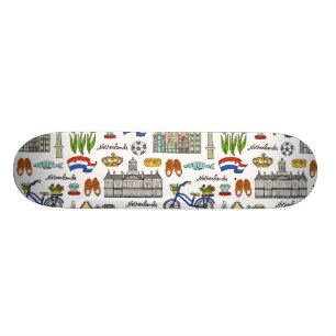 Skateboard Modelo del Doodle de Netherland