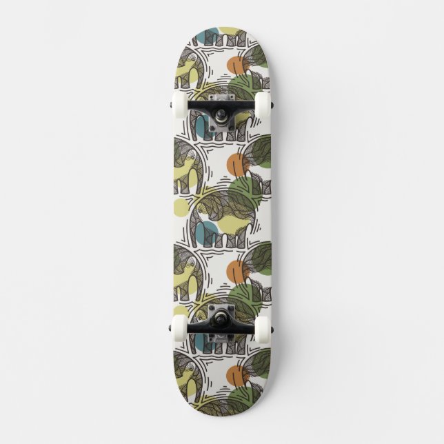 Skateboard Modelo del elefante (Anverso)