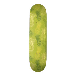 Skateboard Modelo del esquema de la piña en verde