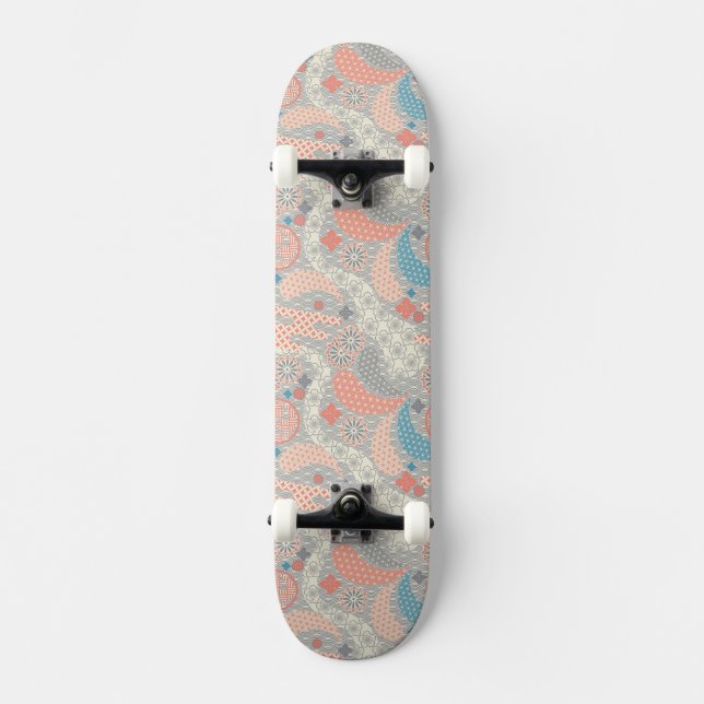 Skateboard Modelo del estilo japonés. Ejemplo (Anverso)