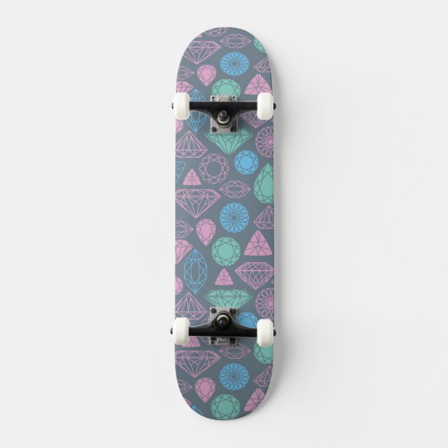 Skateboard Modelo del icono de la piedra preciosa (Anverso)