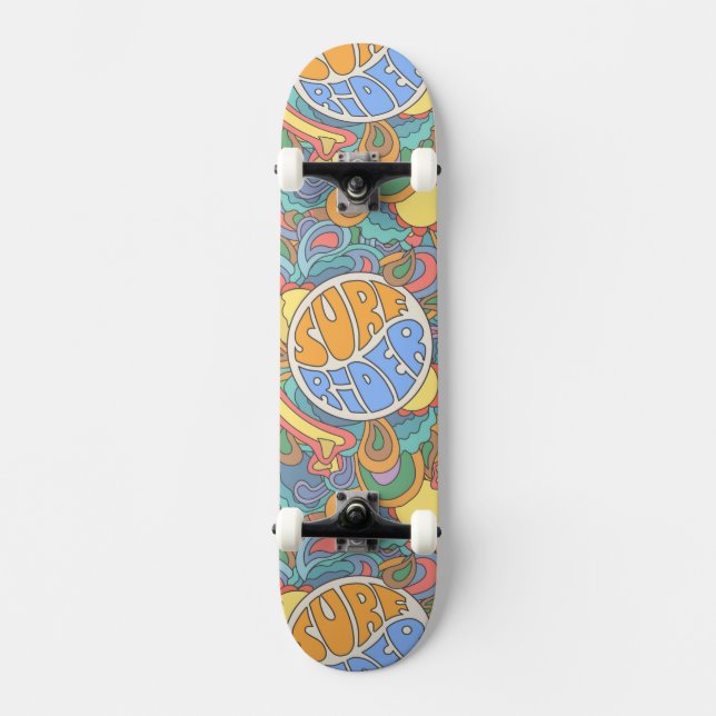 Skateboard Modelo del jinete de la resaca (Anverso)