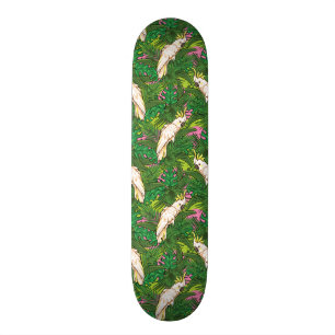 Skateboard Modelo del loro con las hojas de palma