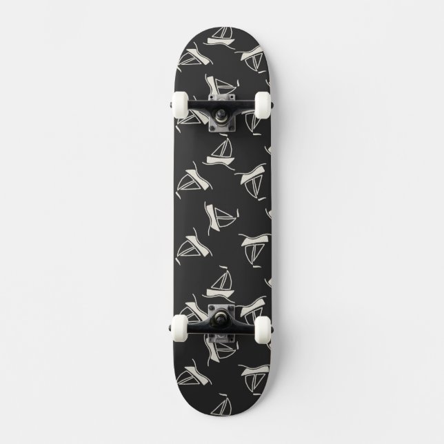 Skateboard Modelo del velero del Doodle (Anverso)