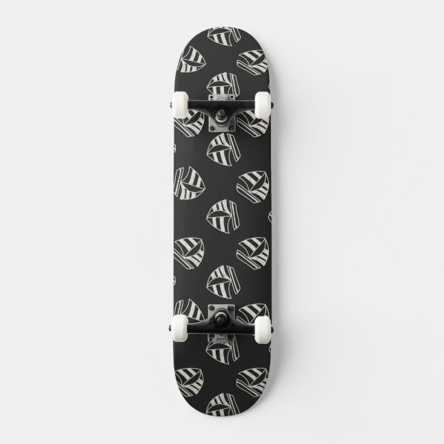 Skateboard Modelo dibujado tiza del velero (Anverso)